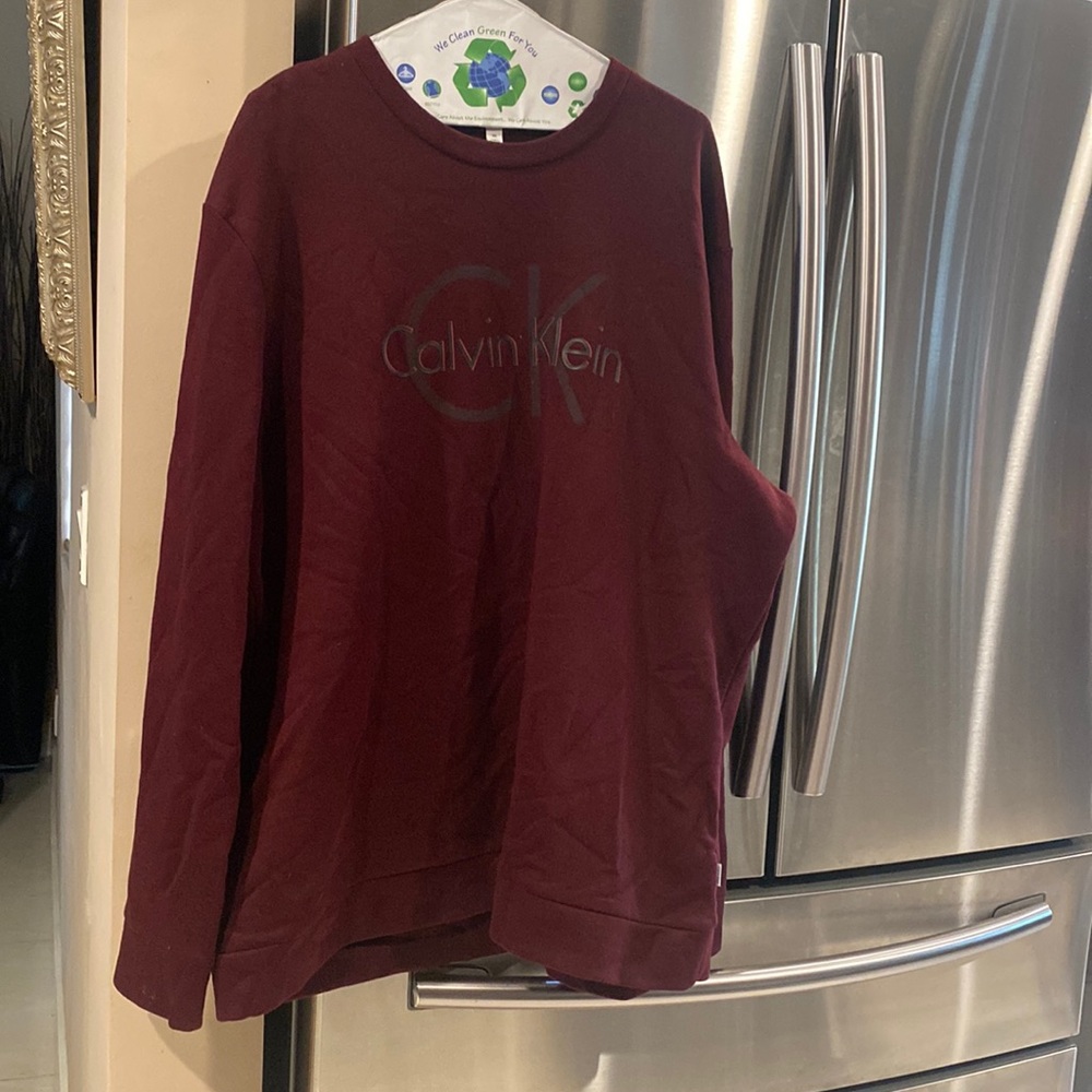 Calvin Klein Burgundy sweatshirt XXL